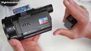 Sony FDRAX33 4K Camcorder Unboxing and Initial Review [upl. by Imoen71]