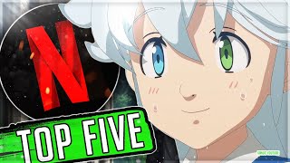 Top 5 Anime Only On Netflix [upl. by Adrea572]