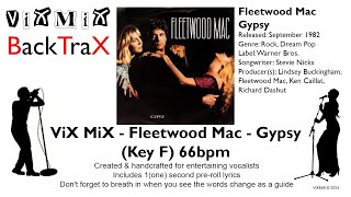 Fleetwood Mac  Gypsy Key F 66bpm  Karaoke [upl. by Sumaes]