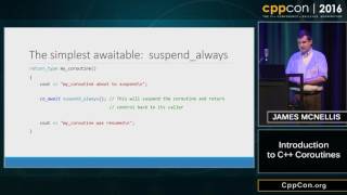 CppCon 2016 James McNellis “Introduction to C Coroutinesquot [upl. by Ardith]