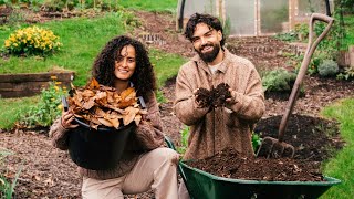 Garden Day With My Love 🧑🏽‍🌾👩🏽‍🌾 Making FREE Compost [upl. by Krystyna]