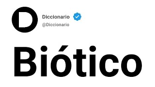 Biótico Significado En Español [upl. by Elrae331]