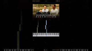 The Shawshank Redemption  Theme pianotutorial [upl. by Razal]