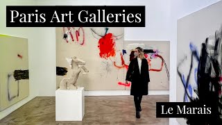 Visiting Art Galleries in the Paris Neighborhood of Le Marais [upl. by Garrott]