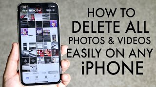 How To EASILY Delete ALL Photos On iPhone 2020 [upl. by Ahsenor710]