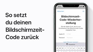 So setzt du auf dem iPhone iPad oder iPod touch den BildschirmzeitCode zurück – Apple Support [upl. by Kiersten]