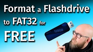 Formatting any Flashdrive to Fat32  For flash drives OVER 32GB [upl. by Burgess]