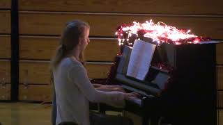 Choirs of Angels Piano Duet CCHS Christmas Chapel 2017 [upl. by Alekal]