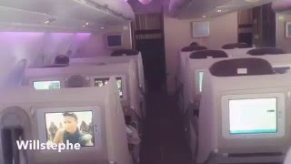 Intérieur Airbus A380  vol Paris  Abidjan  Air France [upl. by Hsaniva]