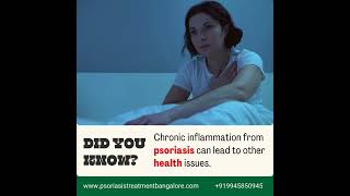 Chronic inflammation from psoriasis can lead to other health issues psoriasis inflammation [upl. by Akisej]