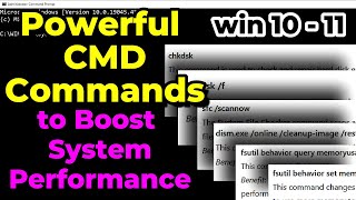 How to Make Your Computer Run Faster Using CMD  Powerful CMD Commands to Boost System Performance [upl. by Wyndham848]