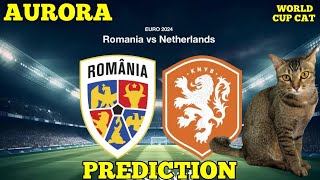 Aurora Predicts Romania vs Netherlands  Euro 2024 Round of 16 [upl. by Bracci]