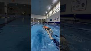 Backstroke Pull🏊🏻‍♀️Backstroke Rotation🚀swimming explore sports [upl. by Casmey]