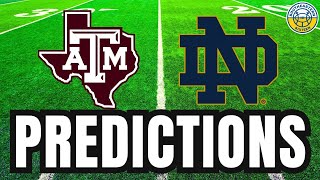 Texas AampM vs Notre Dame PREDICTIONS  2024 College Football Predictions [upl. by Anairad94]