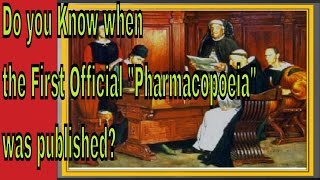 When was the first official pharmacopoeia was published [upl. by Ena549]