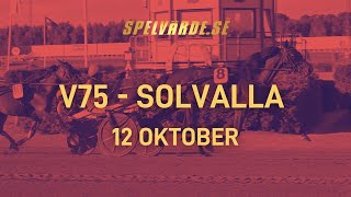 Uppsnack V75 Solvalla 1210  jackpot [upl. by Yolande]