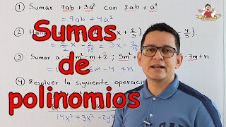 Suma de polinomios Todos los casos [upl. by Nottap]