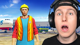 1 TAG am FLUGHAFEN arbeiten in GTA 5 REAL LIFE [upl. by Trudi]