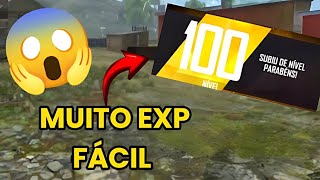 COMO UPAR A SUA CONTA DE NÍVEL NO FREE FIRE MUITO RÁPIDO🔥 [upl. by Nimzzaj]