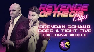 Brendan Schaub quotRoastquot Dana White On Stage  ROTC Clip [upl. by Etsirk]