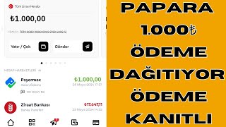 PAPARA BEDAVA 1000â‚º PARA KAZANDIRIYOR  Ã–DEME KANITLI  internetten para kazanma  para kazanmak [upl. by Rik]