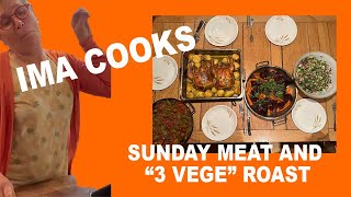 Ima cooks a Sunday meat and 3 vege roast except QUADRUPLE the veges [upl. by Cynar65]