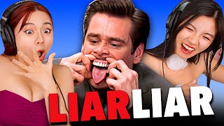 Foreign Girls React  Liar Liar  First Time Watch [upl. by Richel]