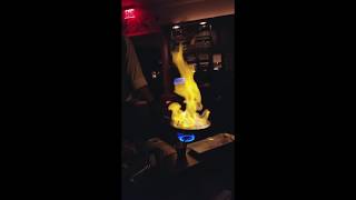 Tableside Flambe at American Cut [upl. by Changaris]