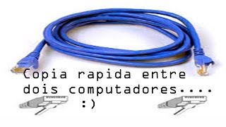 Como ligar 2 computadores com cabo de rede  ethernet [upl. by Yhtir]