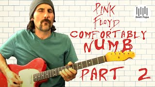 Pink Floyd  Comfortably Numb  Ending Guitar Solo Lesson  Part 2 [upl. by Sheya]