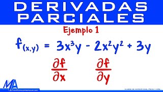 Derivadas Parciales de primer orden  Ejemplo 1 [upl. by Fernanda]