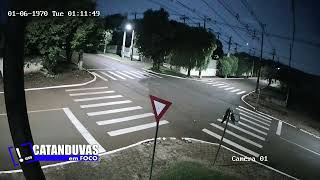 Queda de meteoro gera clarão durante a madrugada em Catanduvas [upl. by Laamaj551]