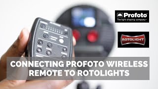 How to Connect the Profoto Wireless Remote to Rotolights [upl. by Llehsyt]