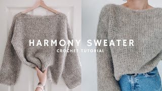 ☁️ CHMURKOWY SWETER NA SZYDEŁKU  HARMONY SWEATER [upl. by Auqinu]