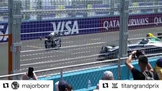 Titan Drone vs Formula E car [upl. by Erodaeht]