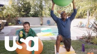 Psych The Movie  Shawn and Gus Get Back in Shape [upl. by Nnylakcaj69]