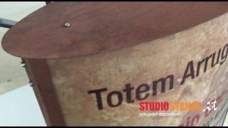 Totem in acciaio CorTen [upl. by True]