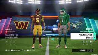 TNF Commanders VS Eagles  Maximum Football  Steam Early Access  4K [upl. by Assiluj23]