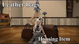 FFXIV Leather Bags Housing Item [upl. by Dasa551]