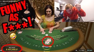 The MOST ENTERTAINING BlackJack Session EVER  Xposed Gambling [upl. by Scheer]