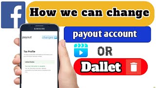 how to change facebook payout accounthow to delete facebook payout account payout account change [upl. by Eceertal]