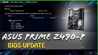 ASUS PRIME Z490P BIOS UPDATE [upl. by Viafore]