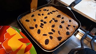 SIN HARINA PAN DE AVENA EN SARTEN PAN DE PLATANO Y AVENA CON PASAS [upl. by Kachine]