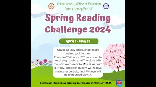 CCOE quotAnd Literacy For Allquot Spring Reading Challenge 2024 [upl. by Delahk]