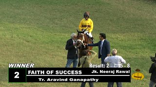 Faith Of Success with Neeraj Rawal up wins The Golconda Oaks Gr 2 2022 [upl. by Aneen]