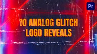 Premiere Pro Templates Review Analog Glitch Logos  Free Font ⭐️⭐️⭐️⭐️⭐️ [upl. by Adaner]