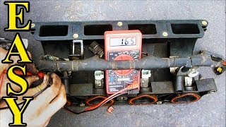 How to Check Fuel Injector Resistance with a Multimeter [upl. by Ybbor]