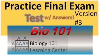 Biology Final Exam Review  Biology 101 Final Exam Review  Bio 101 Final Exam Review [upl. by Naujad]