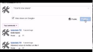 Commentaires en gras italique barré sur youtube skype ou google [upl. by Raskind]