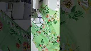 Watch Full Video ☝️☝️☝️☝️ V Shape Neck Design With Fabric Patti amp Lace shorts sewing viral [upl. by Noorah]